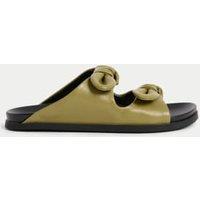 Leather Footbed Sandals