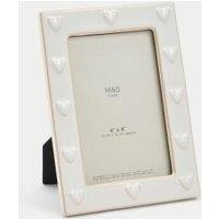 Ceramic Heart Photo Frame 4x6 Inch