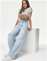 Wide Leg Denim Jeans (6-16 Yrs)