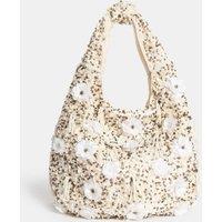Beaded Top Handle Grab Bag