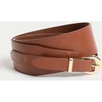 Leather Wide Waist Belt
