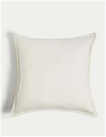 M&S Pure Cotton Textured Cushion Aqua
