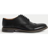 M&S Leather Brogues Black