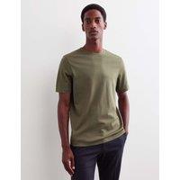 JAEGER Pure Cotton T-Shirt Dark Khaki