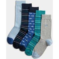 5pk Cool & Fresh Diving Cotton Rich Socks
