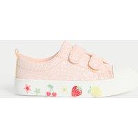 Kids Glitter Riptape Trainers (4 Small - 13 Small)