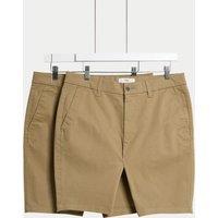 2pk Slim Fit Stretch Chino Shorts