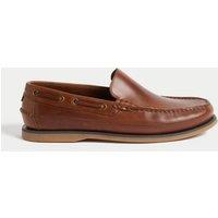 Leather Slip-On Boat Shoes