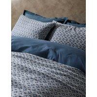 M&S X Fired Earth Kanbina Dobby Jacquard Pure Cotton Bedding Set Under The Waves