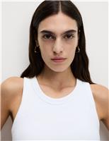 Cotton Rich Ribbed Scoop Neck Bra Vest Top