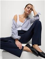 Lyocell Rich Straight Leg Trousers