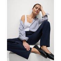 Lyocell Rich Straight Leg Trousers