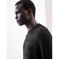 Mercerised Cotton Textured Knitted Jumper