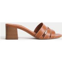 Wide Fit Block Heel Mules