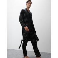 Pure Lyocell Striped Dressing Gown