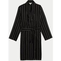 Pure Lyocell Striped Dressing Gown