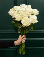 White Avalanche Rose Bouquet