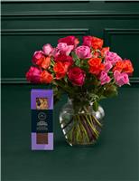 Radiant Rose Abundance with Chocolate Florentines