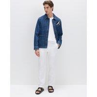 M&S Regular Fit Linen Blend Chinos White