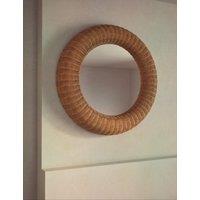 Rattan Large Round Wall Mirror