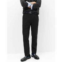 M&S Regular Fit Smart Trousers Black
