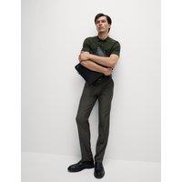 M&S Regular Fit Smart Trousers Charcoal