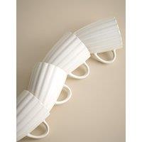 Set of 4 Scallop Mugs