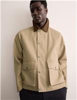 JAEGER Pure Cotton Short Trench Coat Neutral