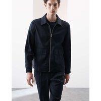 Italian Linen Miracle Bomber Jacket
