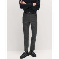 M&S Slim Fit Smart Stretch Trousers Charcoal