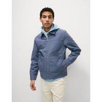 Cotton Rich Canvas Harrington Jacket