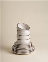12 Piece Michigan Rim Dinner Set