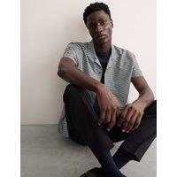Regular Fit Cotton Rich Luxury Shirt with Silk