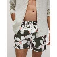 Quick Dry Floral Print Swim Shorts