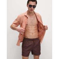 Quick Dry Geometric Print Swim Shorts