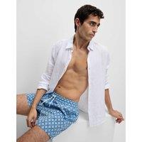 Quick Dry Geometric Print Swim Shorts