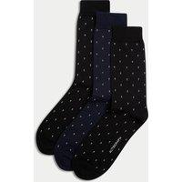 3pk Merino Wool Blend Design Socks