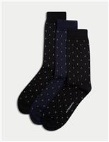 3 Pack Merino Wool Blend Design Socks