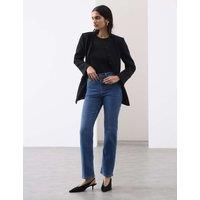 Autograph High Waisted Straight Leg Jeans Dark Blue