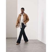 Autograph High Waisted Wide Leg Jeans Dark Indigo