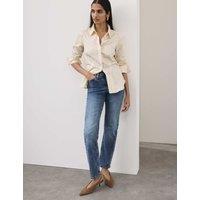 Autograph High Waisted Straight Leg Jeans Ocean