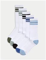 5pk Cool & Fresh Cotton Rich Cushioned Sports Socks
