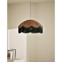 Wicker Tassel Easy Fit Lamp Shade