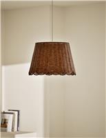 Wicker Scallop Lamp Shade