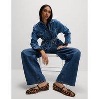 Denim Belted Relaxed Jacket