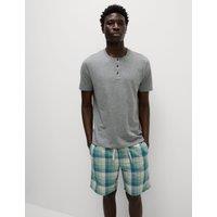 Pure Cotton Ombre Checked Pyjama Set