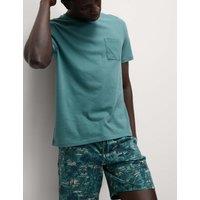 Pure Cotton Palm Print Pyjama Set