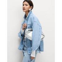 Pure Cotton Denim Relaxed Shacket