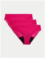3pk Heavy Absorbency Period Bikini Knickers
