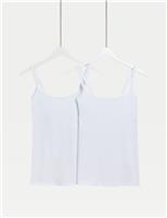 2pk Cotton Rich Secret Support Vests F+